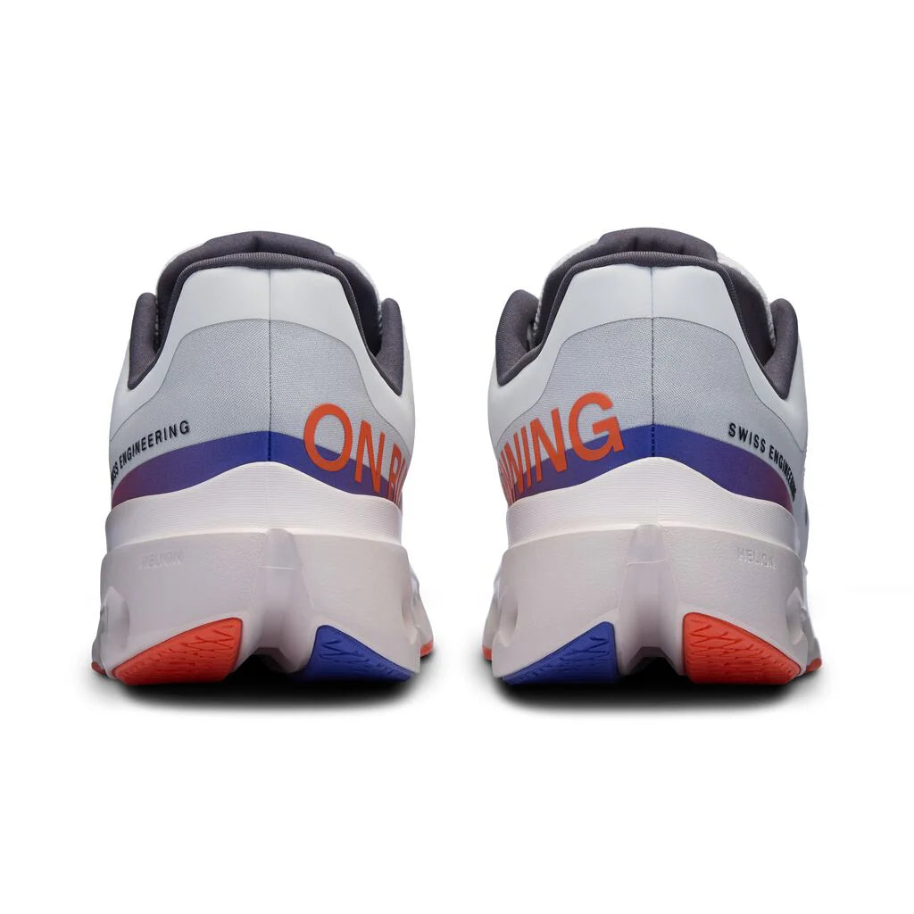ON Men's CloudSurfer Next Wide Running Shoes - White/Flame - Lightweight Cushioned Sneakers for Road Running, Jogging & Gym Workouts