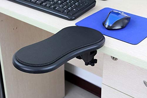 Ergonomic Adjustable PC Wrist Rest & Mouse Pad - Rotating Arm Stand Holder for Computer Desk, Home Office Health Care Support - Perfect for Gaming, Typing, and Long Work Sessions