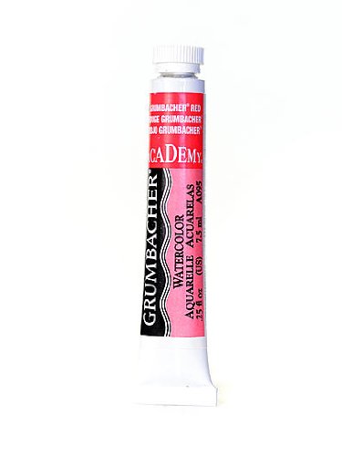 Grumbacher Academy Watercolor Paint - Professional Artist Grade, Vibrant Red (Pack of 4) | Perfect for Watercolor Painting, Sketching & Mixed Media Art Projects