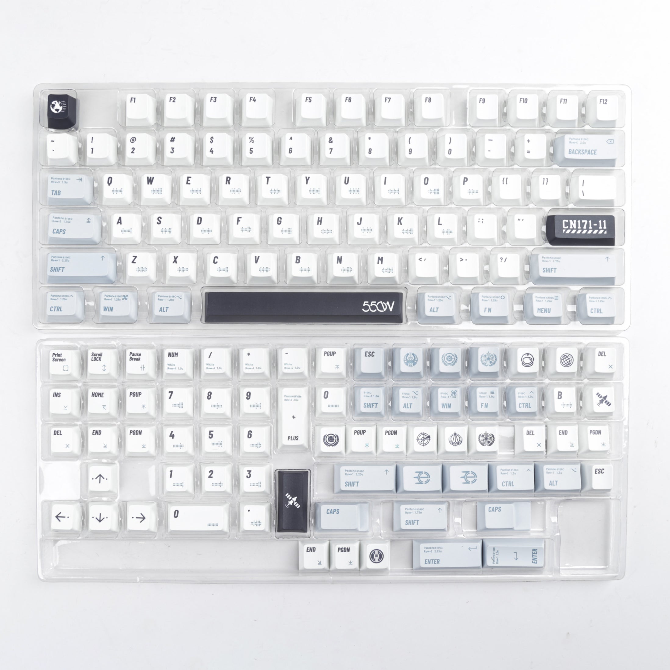 YUNZII Wandering Keycap Set - 129 Keys Custom Mechanical Keyboard Keycaps for Gaming & Typing - Perfect for PC, Mac, Laptop & Office Use