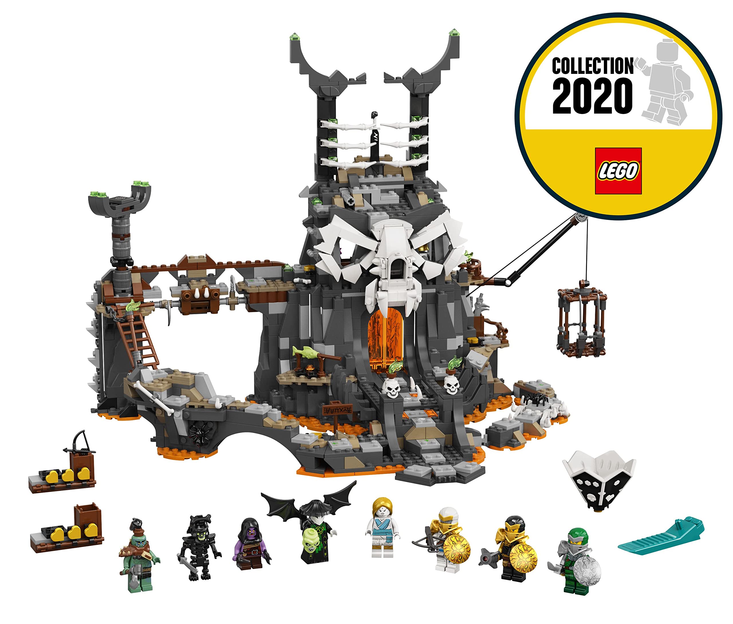 LEGO 71722 Ninjago Skull Sorcerer's Dungeon Building Set – Creative Play for Kids, Collectible Ninja Toy for Fans – Perfect for Birthday Gifts & Action-Packed Adventures