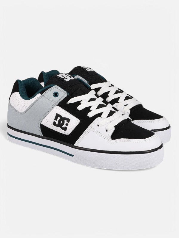 DC Pure Sneakers for Men & Women - White, Green & Black Color Options - Comfortable Casual Shoes for Skateboarding, Streetwear & Everyday Wear