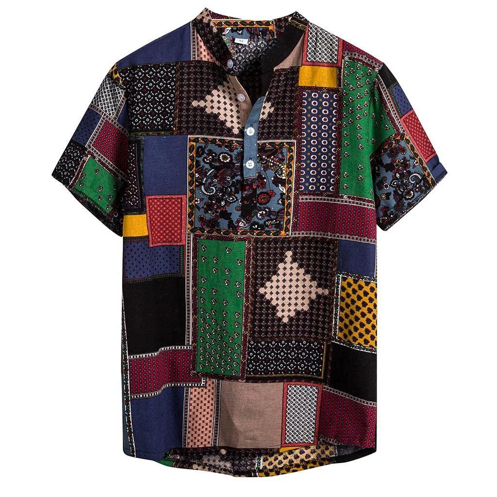 NOLDARES Men's Hawaiian Shirts - Tropical Beach Vacation Shirt with Novelty Graphic Print, Short Sleeve Button Down Casual T-Shirt for Summer Streetwear | Perfect for Beach Parties, Luau Events & Tropical Vacations