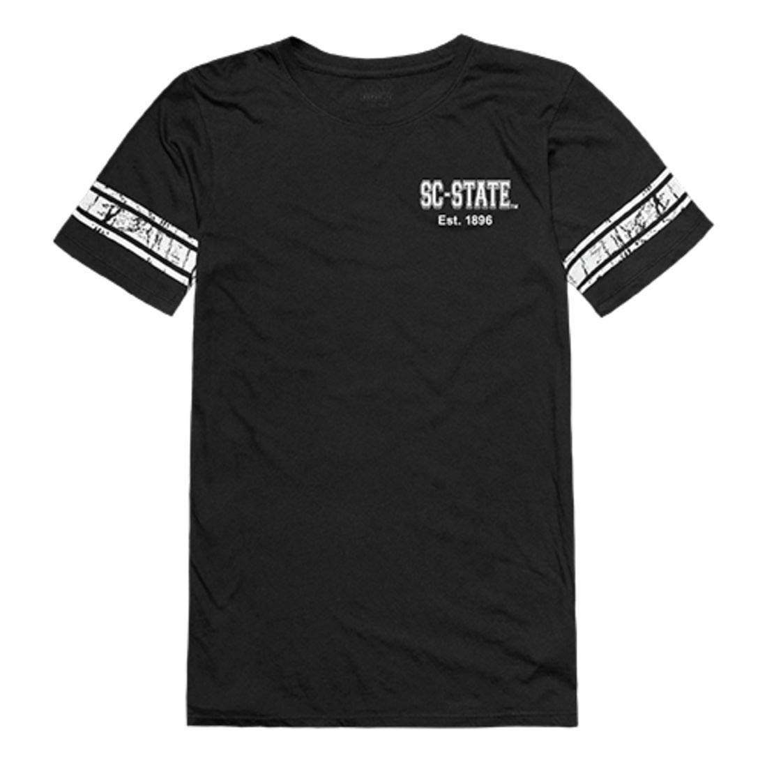 South Carolina State University Bulldogs Women's Practice T-Shirt - Black | Soft Cotton Workout Tee for Basketball, Volleyball & Gym Training