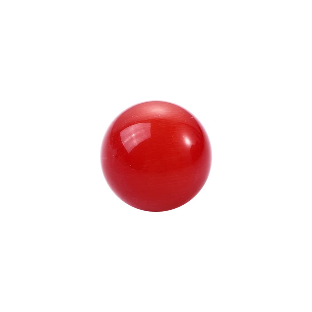 20MM Colorful Glass Marbles - Cat Eye Crystal Round Balls for Fish Tank Decor, Vase Fillers, Home Decor, DIY Crafts and Kids Sensory Play (Red)