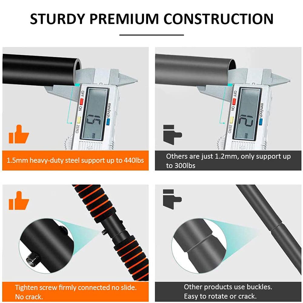 Best Pull Up Bar for Doorway - Heavy Duty Chin Up Bar for Home Gym, Multifunctional Dip Station & Doorway Exercise Equipment - Perfect for Strength Training, Calisthenics & Full Body Workouts at Home