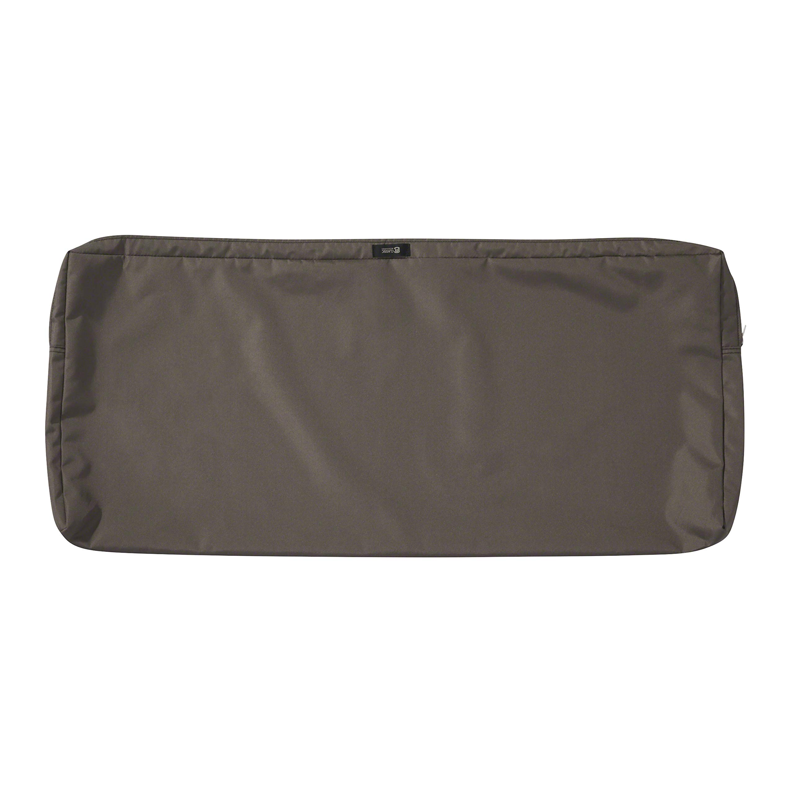 Classic Accessories Ravenna 48 x 18 x 3 Inch Water-Resistant Outdoor Bench Cushion - Dark Taupe Patio Furniture Cushion for Swing, Loveseat & Settee - Perfect for Garden, Deck & Backyard Relaxation