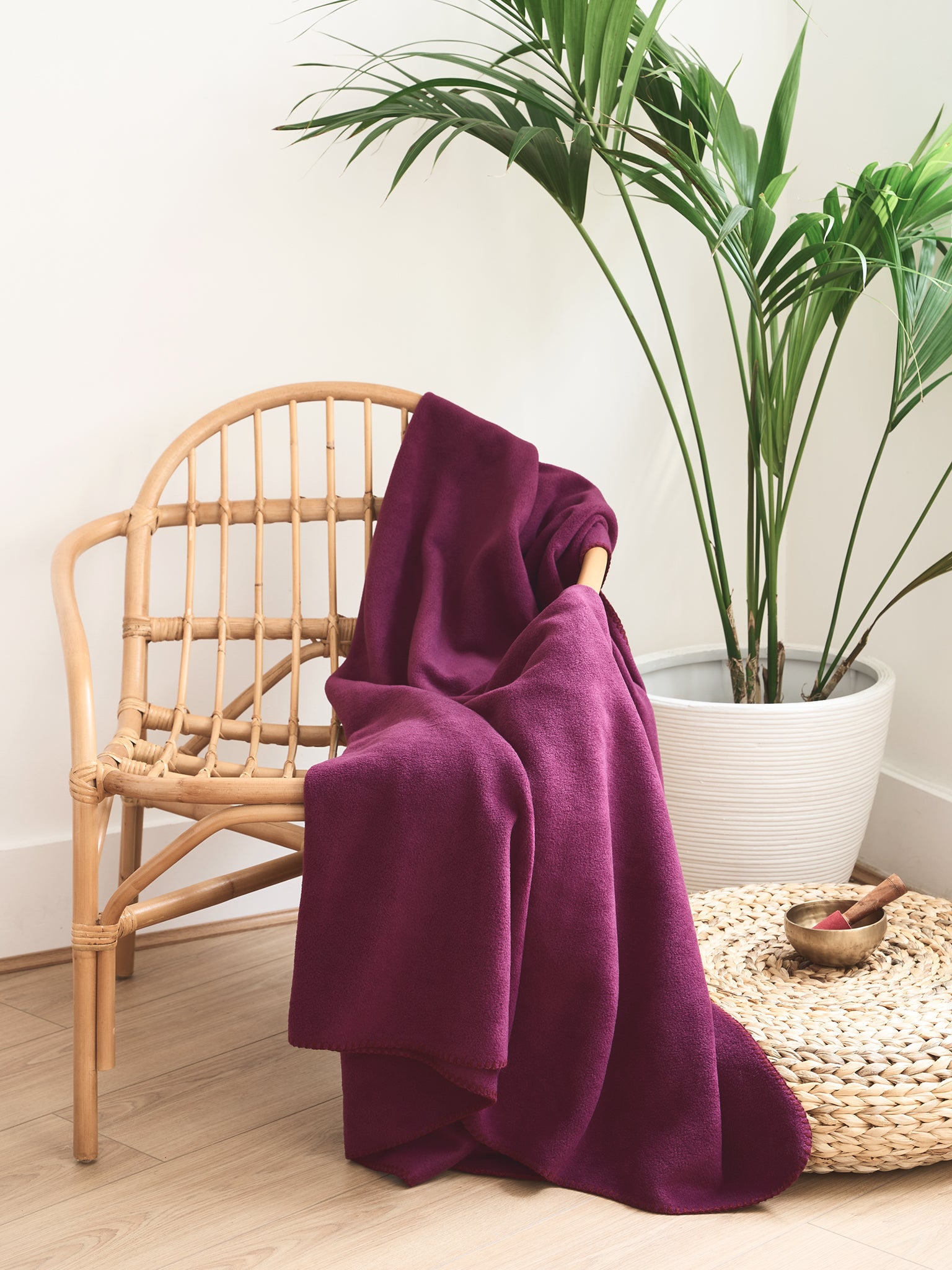 Yogamatters Cozy Fleece Yoga Blanket - Soft & Warm for Meditation, Relaxation & Home Comfort