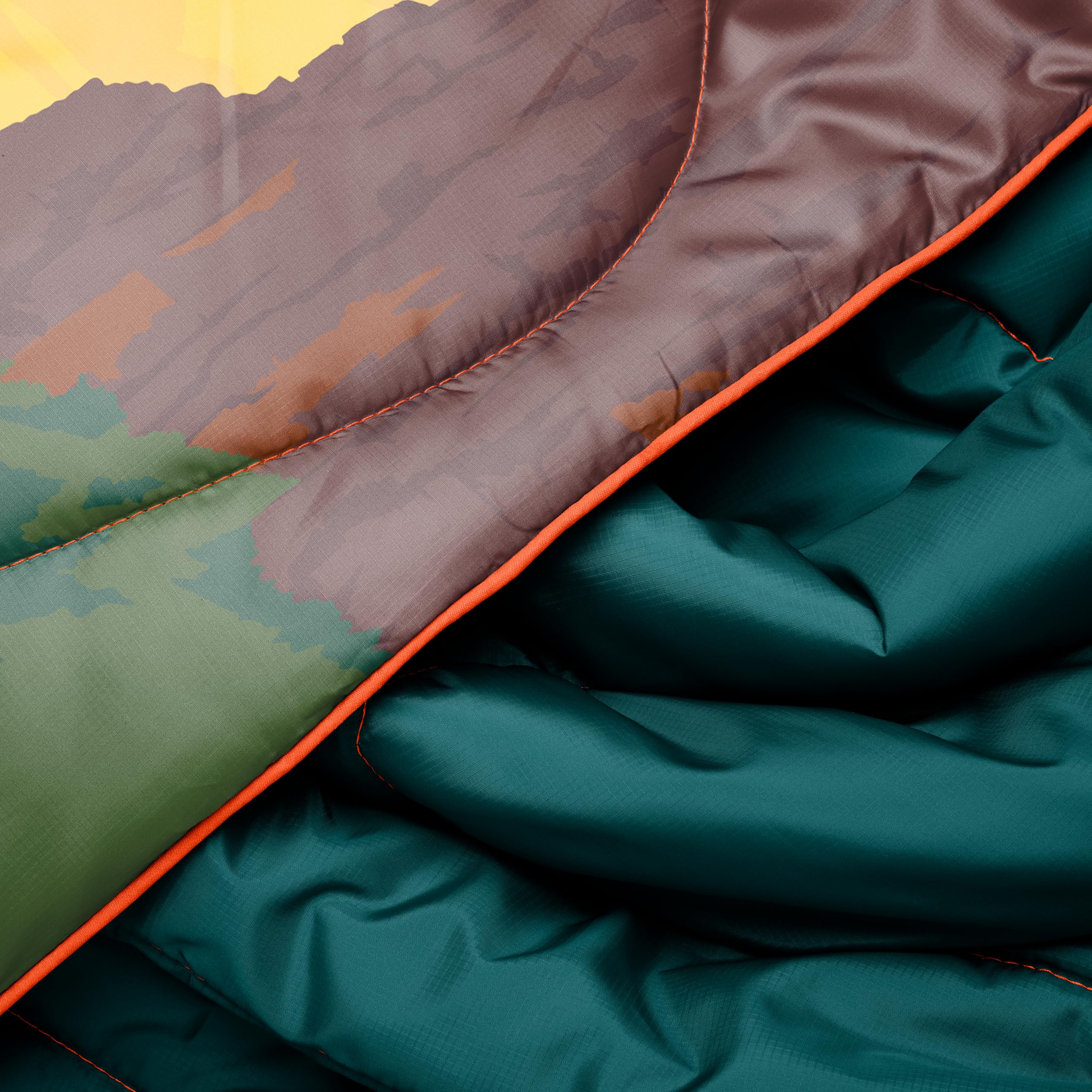 Rumpl Original Puffy Blanket - 100% Recycled Polyester Insulated Camping Blanket, Lightweight & Water-Resistant Outdoor Puffer Blanket (52