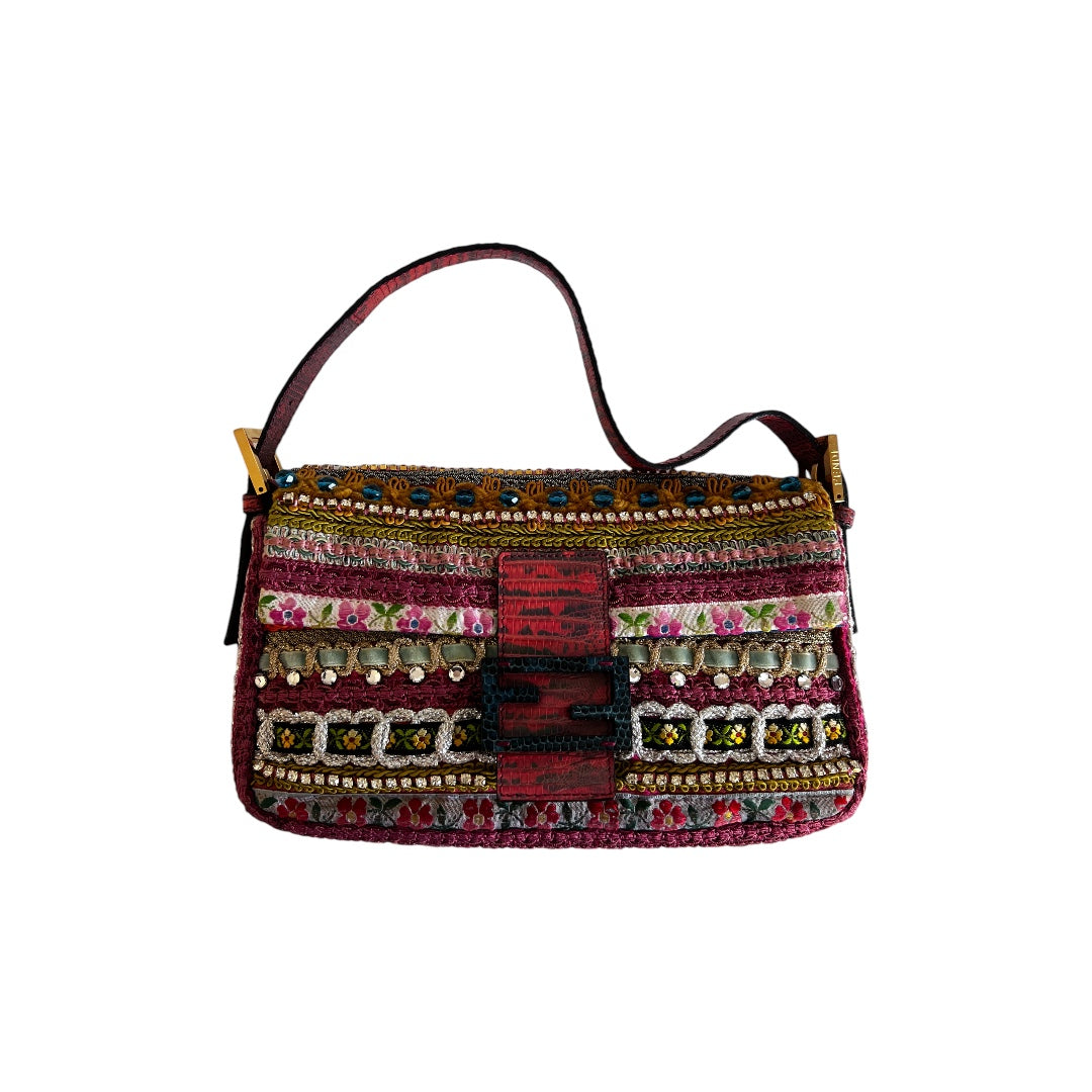 Vintage Fendi Baguette Bag - Authentic Leather Shoulder Purse for Women | Perfect for Parties, Date Nights & Fashion Events
