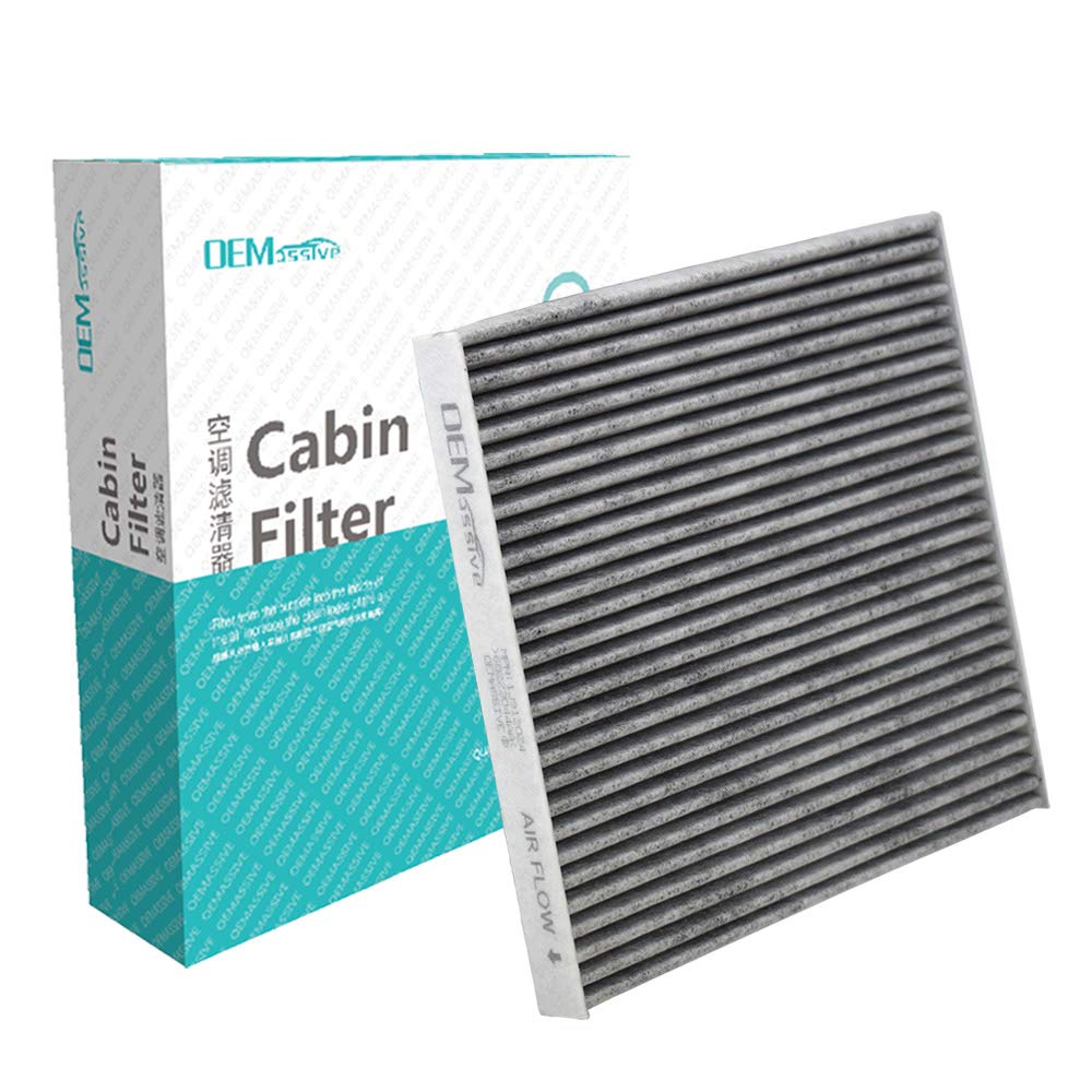 High Performance Car Pollen & Cabin Air Filter with Activated Carbon - Fits Chrysler 200 & Jeep Cherokee KL 2.4L (2013-2019) - Part #68223044AA/K68223044AA - Improves Air Quality & Reduces Allergens for Daily Commutes & Road Trips