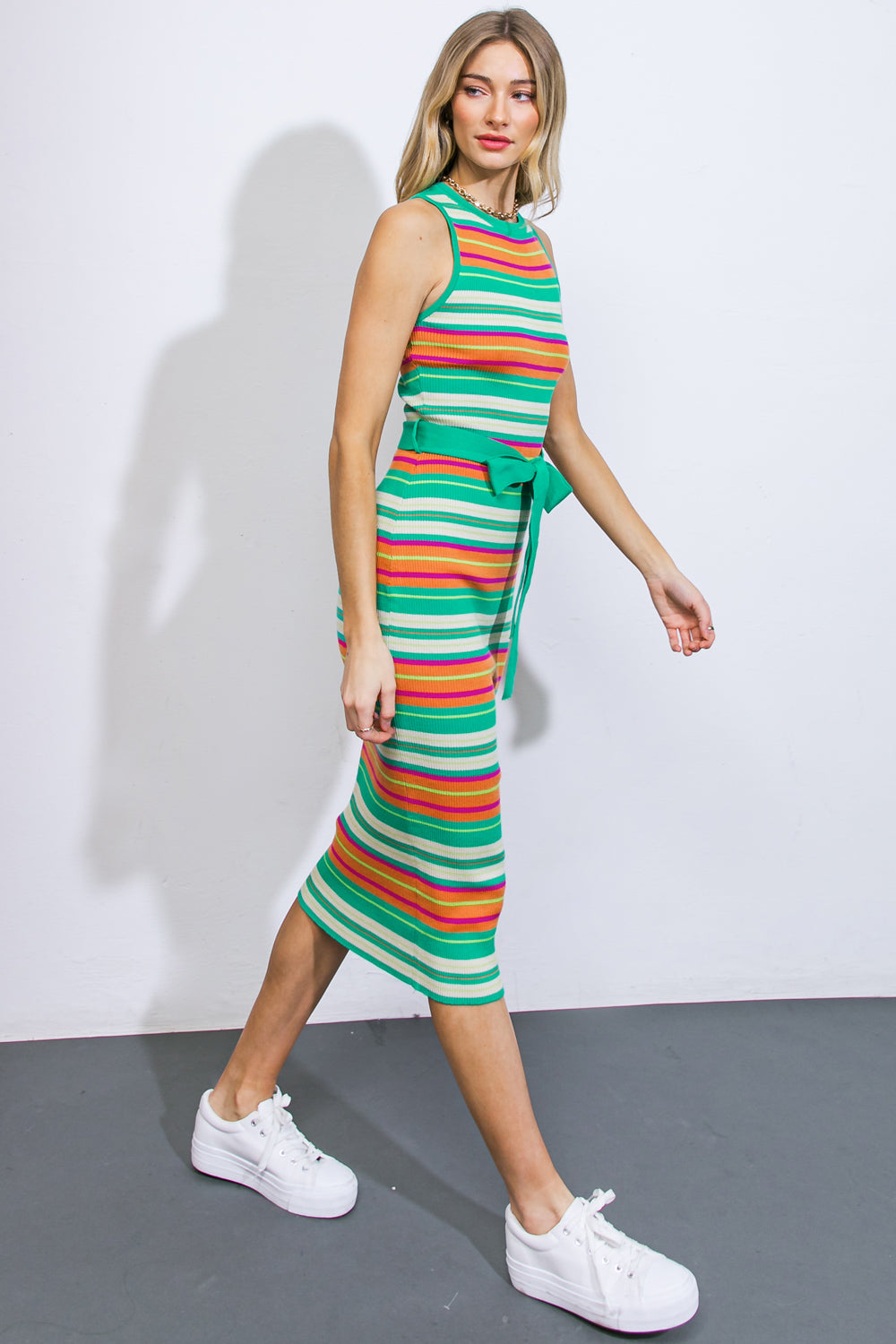 LET'S GO ABROAD SWEATER DRESS - Women's Casual Knit Dress for Travel & Outings - Perfect for Fall, Winter & Holiday Season