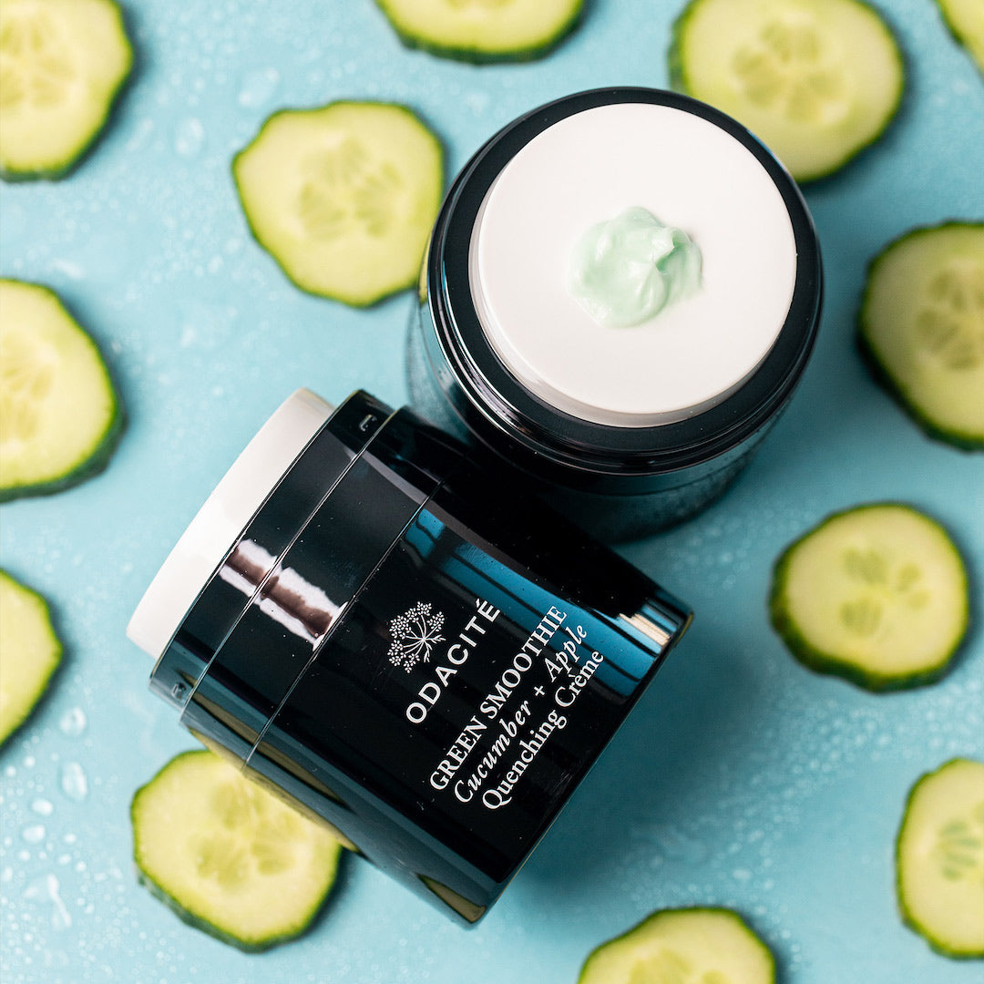 Organic Green Smoothie Hydrating Face Cream - Vegan, Cruelty-Free Skincare for Dry & Sensitive Skin | Perfect for Morning Routine & Post-Workout Refreshment