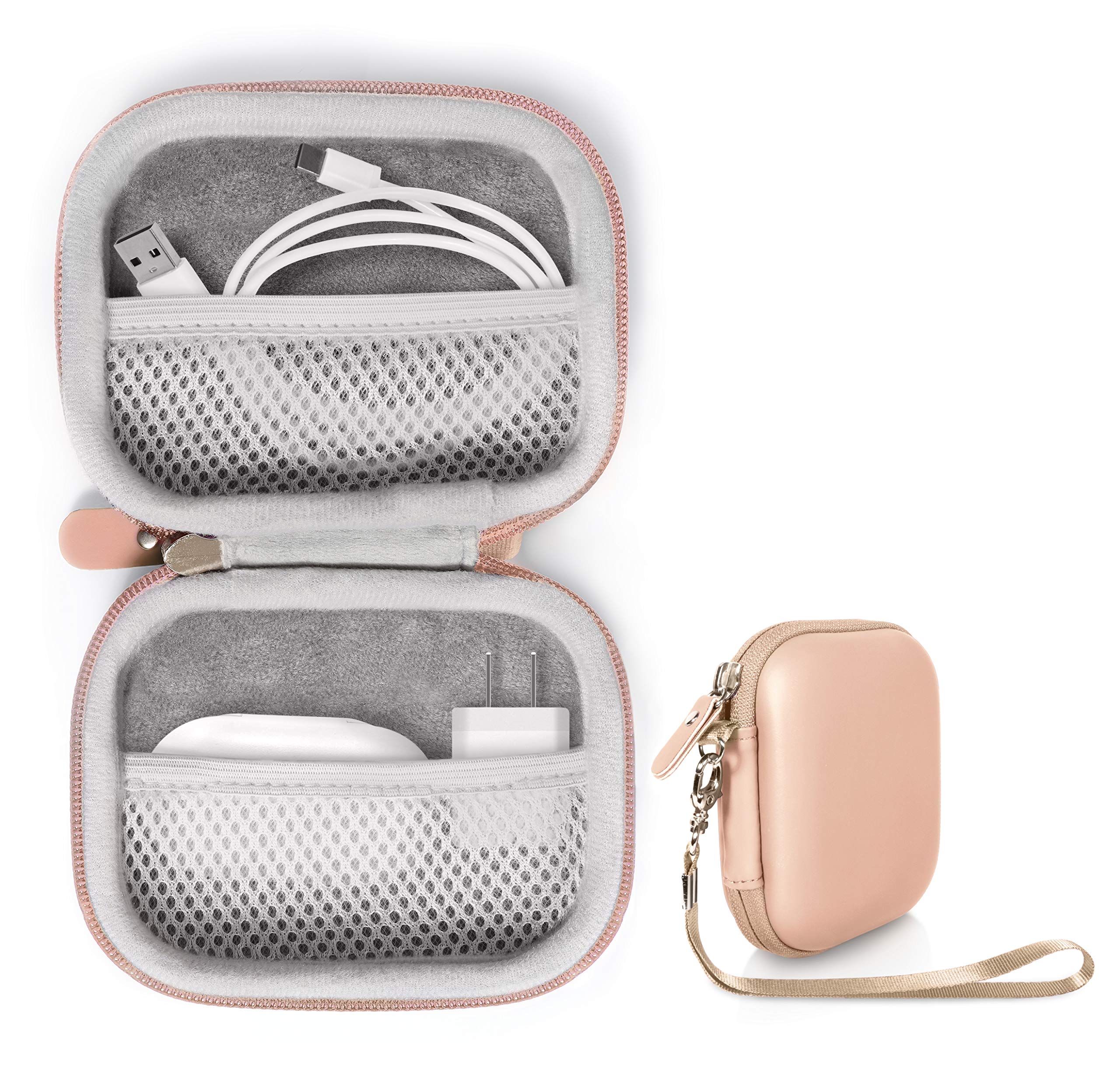 Premium Travel Case for Apple AirPods Pro/2/1 with Built-in MagSafe Charger - Compact Organizer for iPhone Charger, AirPods Wall Charger, SD/CF Card Reader & USB-C Hub - Perfect for Business Trips & Daily Commute