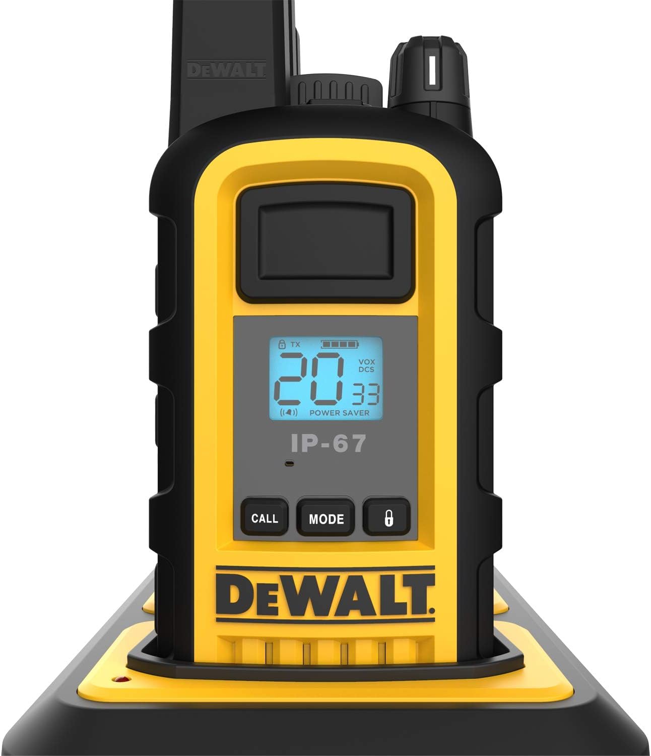 DEWALT DXFRS800 6-Port Gang Charger for DXFRS 800 Walkie Talkie Two-Way Radios - Fast Charging Station for Construction, Warehouse & Job Site Communication (DXFRSCH6-800)