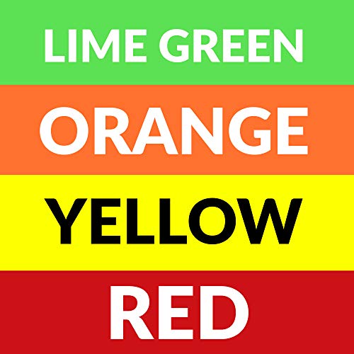 Green Hi Vis + Yellow Hi Vis + Red Hi Vis + Orange Hi Vis (4 Pairs)