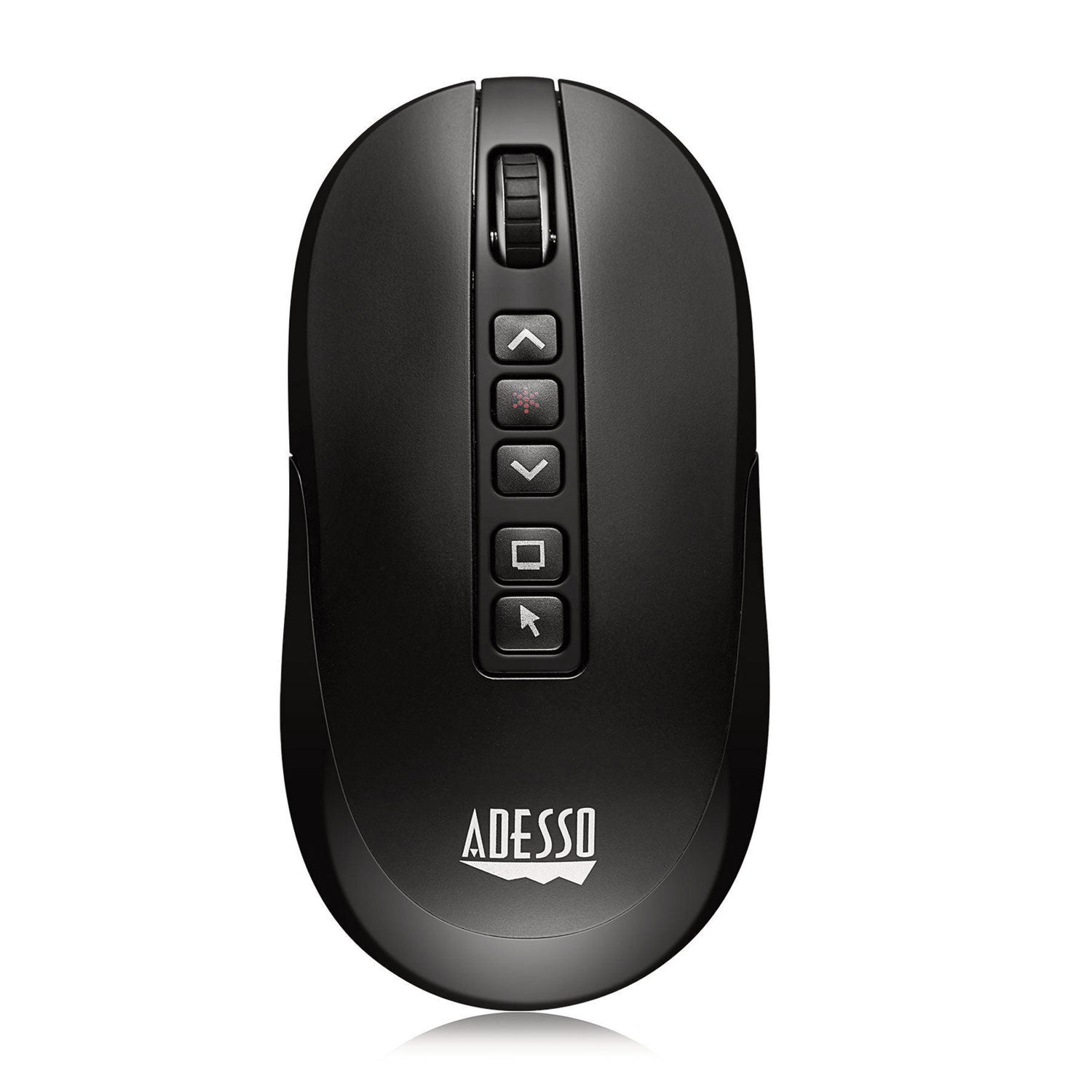 Adesso iMouse P40 Wireless Presenter Mouse - 2.4GHz RF with 100ft Range, Left/Right Handed, Black | Perfect for Business Presentations, Online Teaching & Remote Work