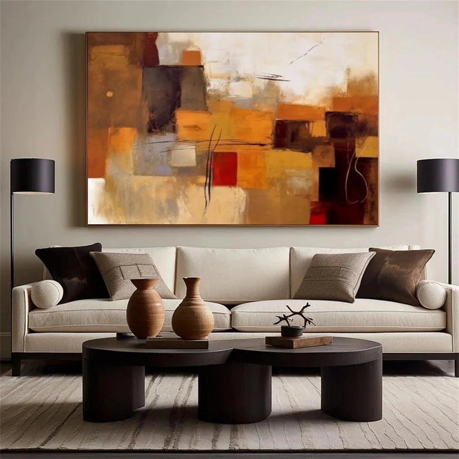Abstract Painting #AB 265 - Modern Wall Art for Home & Office Decor - Perfect for Living Room, Bedroom or Workspace