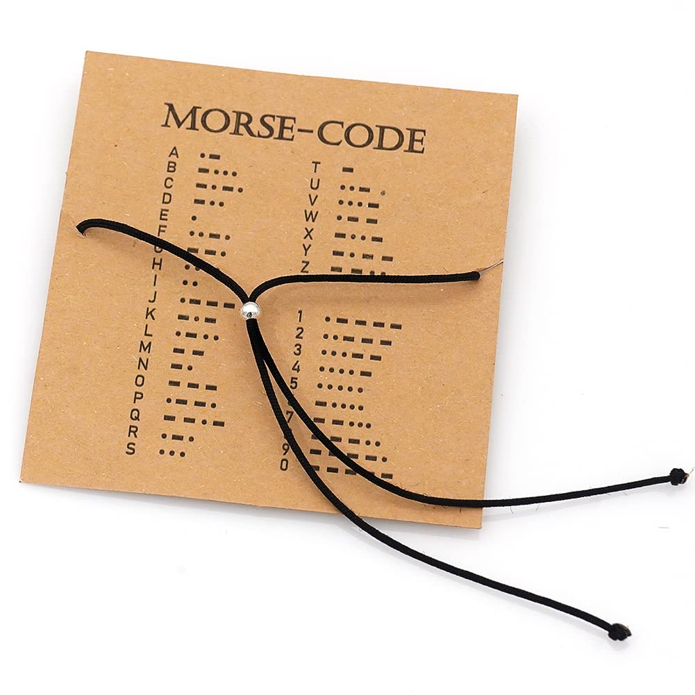 Personalized Morse Code Bracelet for Women - Sterling Silver Inspirational Jewelry Gift for Friendship, Valentine's Day, Graduation, Christmas & Birthday - Perfect for Everyday Wear, Special Occasions & Meaningful Gifting