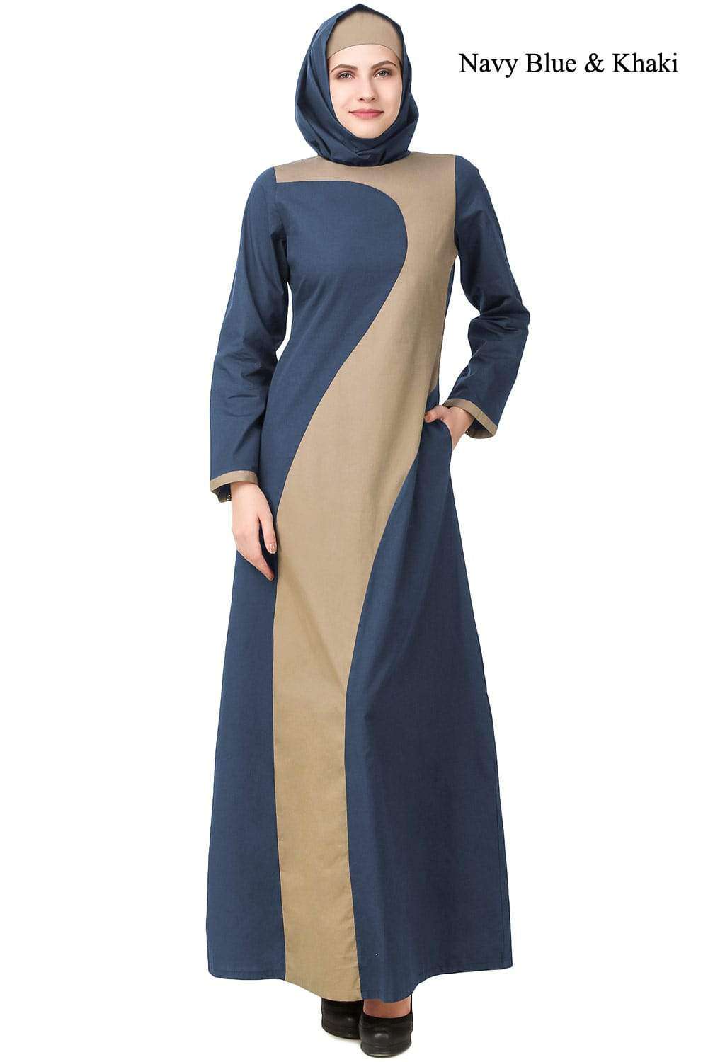 Navy Blue & Khaki