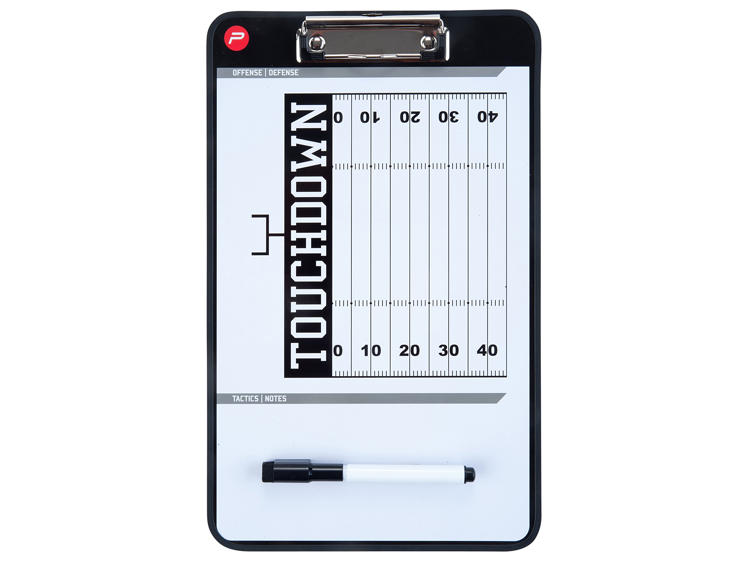 Pure2Improve Double-Sided Magnetic Football Dry-Erase Coaching Board - Perfect for Playbook Strategies, Team Training & Game Planning
