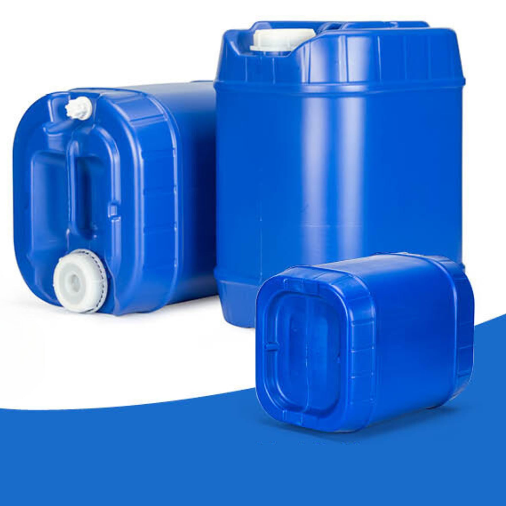 5 Gallon Emergency Water Storage Containers with Lids & Spigot - Stackable Survival Water Tanks (6-Pack, 30 Gallons Total) - Perfect for Emergency Preparedness, Camping, and Outdoor Adventures