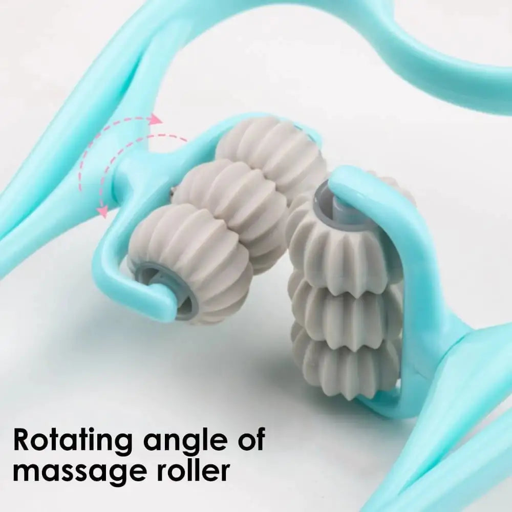 NeckEase Muscle Relaxation Roller for Neck & Shoulder Pain Relief – Portable Massage Tool for Tension Relief at Home, Office, or Travel