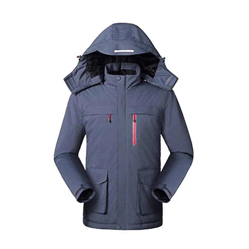 Heated Men's Hooded Jacket for Outdoor Activities - Warm Charging Coat for Riding, Skiing & Fishing | Perfect for Winter Sports & Cold Weather Adventures