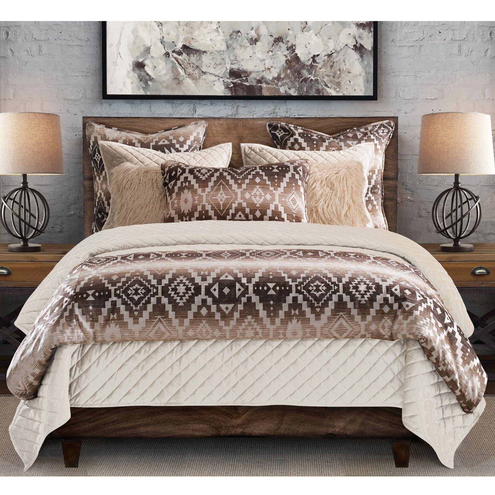 Aztec Lumbar Pillow - Southwestern Bohemian Throw Pillow for Sofa, Bed & Couch - Perfect for Living Room, Bedroom & Home Decor