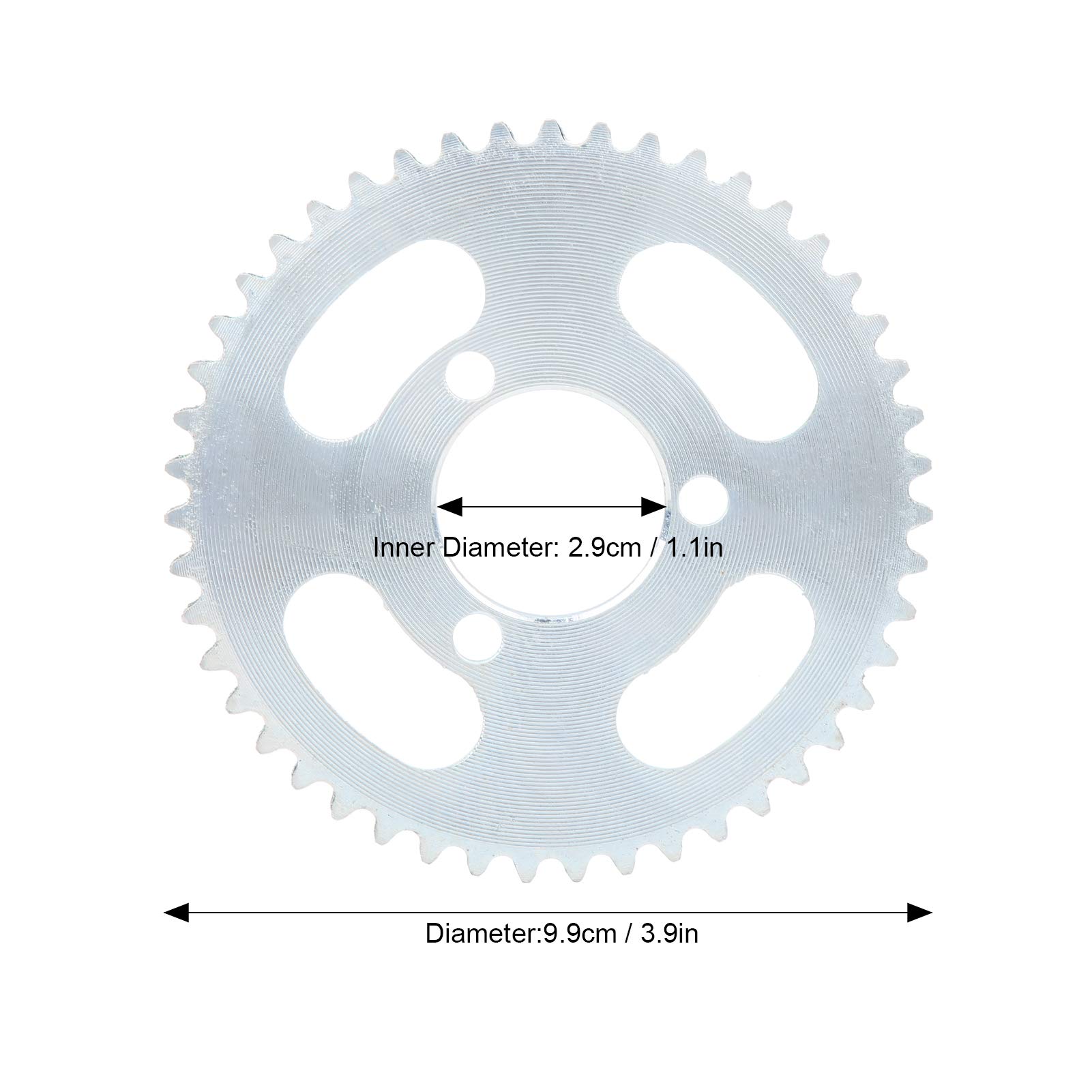 Dilwe 25T 47T 3-Hole Steel Sprocket - High Performance Rear Sprocket Upgrade for Electric Scooters & E-Bikes | Durable Replacement Part for Engine & Motor | Perfect for Commuting, Off-Road & Urban Riding