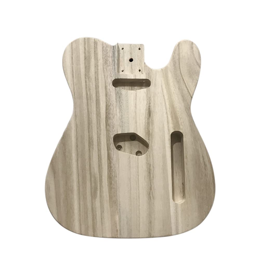 Premium Maple Electric Guitar Body for TL Style - DIY Polished Wood Electric Guitar Barrel Kit | Perfect for Home Studio Recording, Live Performances & Custom Guitar Builds