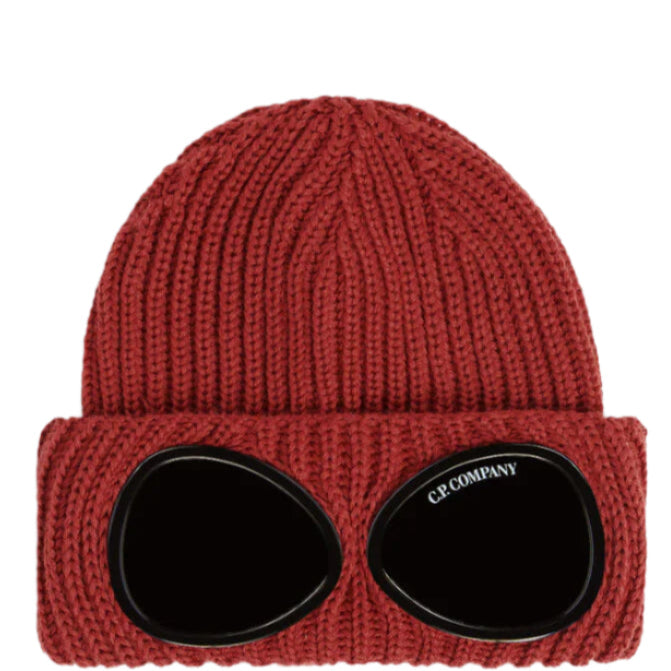 CP Company Junior Merino Wool Goggle Beanie - Warm Winter Hat for Kids - Perfect for Skiing, Snowboarding & Outdoor Activities