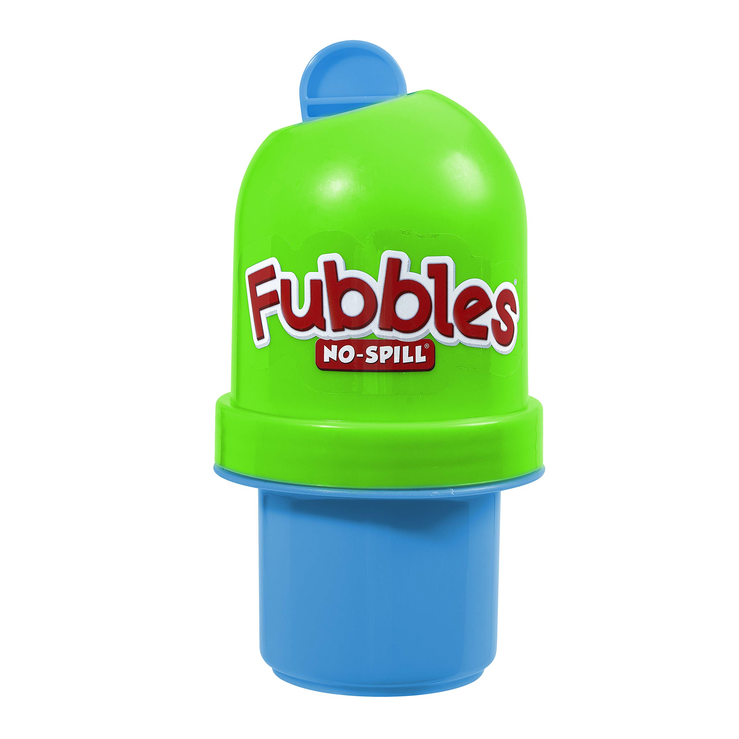 Fubbles No-Spill Bubble Tumbler Toy for Toddlers & Kids - Includes 4oz Bubble Solution & Wand (Colors Vary) - Outdoor Play, Birthday Gifts, Summer Activities