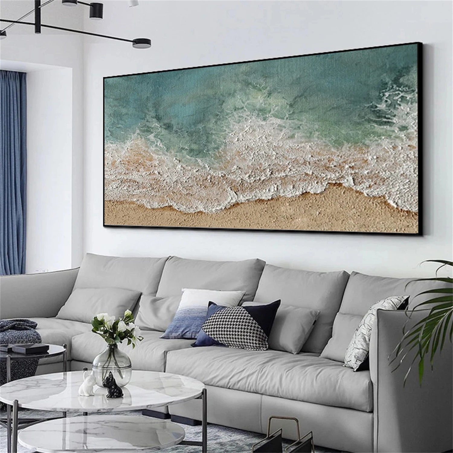 Ocean and Sky Painting #OS 246 - Stunning Coastal Wall Art for Beach House Decor & Living Room