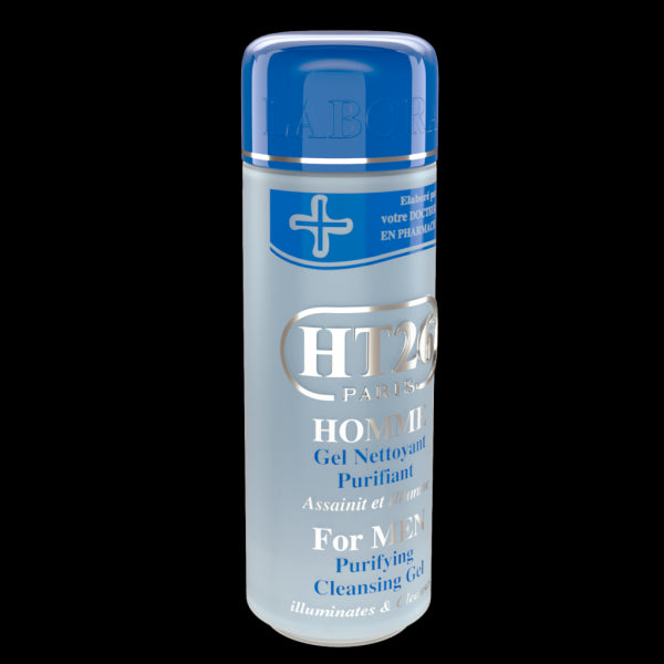 HT26 PARIS Purifying Cleansing Gel for Men 500ml - Deep Cleansing & Oil Control for Daily Skincare Routine