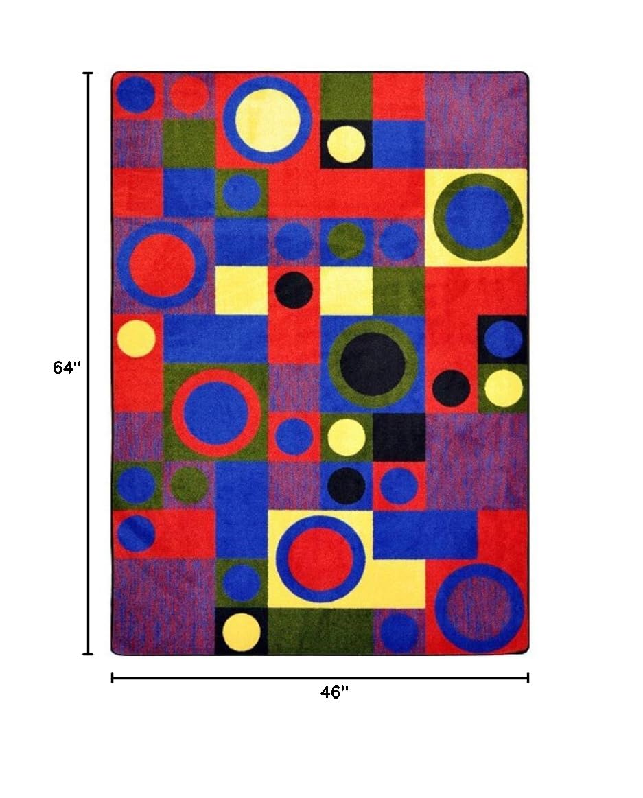 Joy Carpets City Block Teen Area Rugs - 3'10