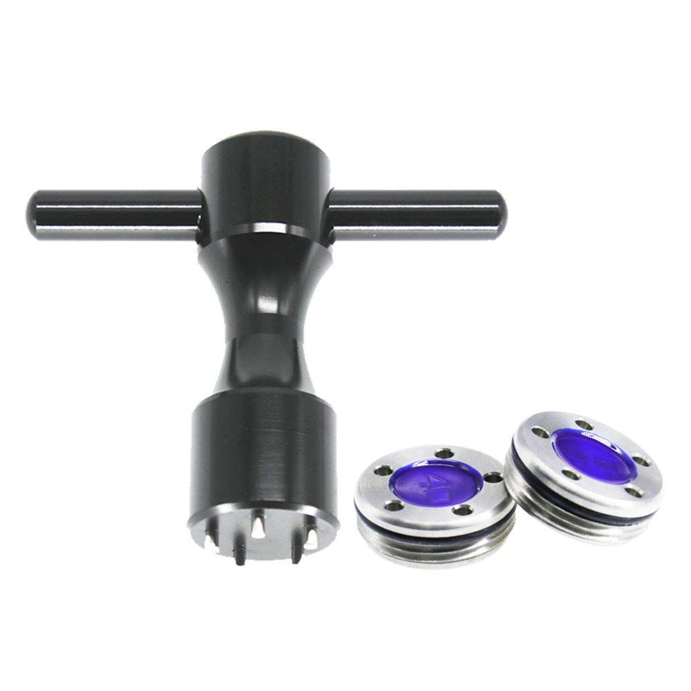 HISTAR 2Pcs Golf Club Weight Kit - Blue Custom Weights with Black Wrench Tool for Titleist Scotty Cameron Putters | Perfect for Swing Balance Adjustment & Putter Customization