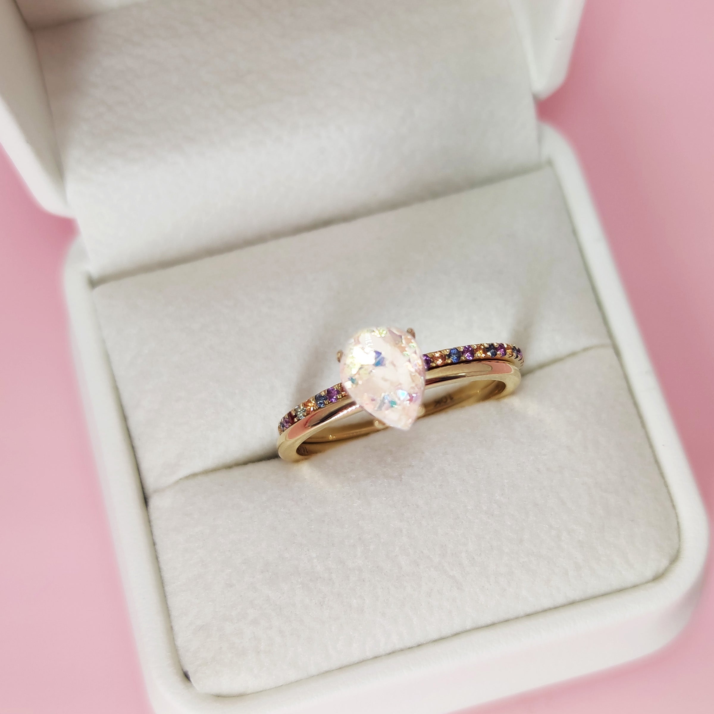 Love Drop Breast Milk Ring Set - Sterling Silver Keepsake Jewelry for Moms - Perfect for Breastfeeding, Mother's Day & Baby Showers