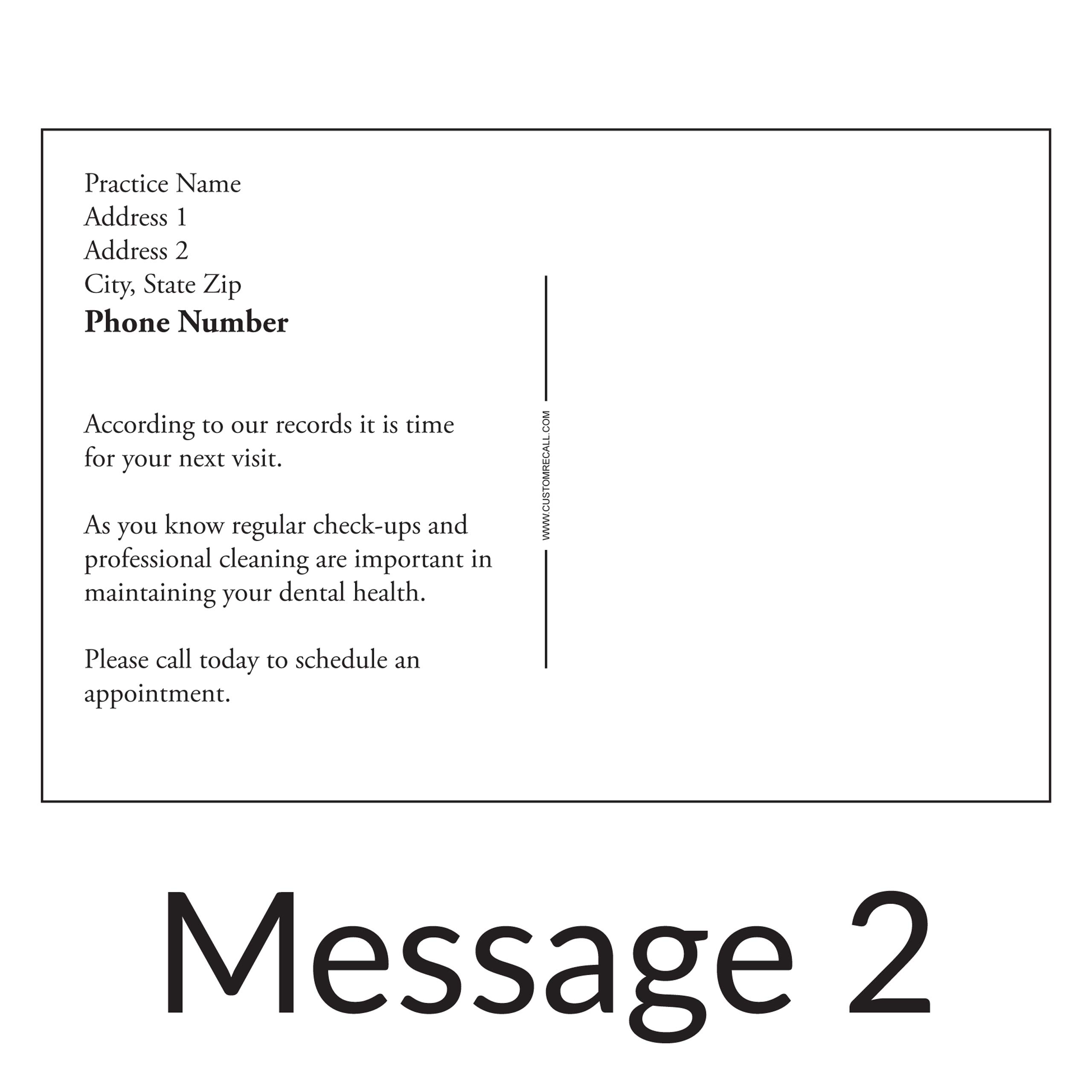 Custom Dental Appointment Reminder Postcards 4x6 Inches - Personalized Front & Back with Practice Info - Premium 16pt Cardstock with High Gloss UV Coating (5000 Pack) - Perfect for Patient Follow-ups & Office Marketing