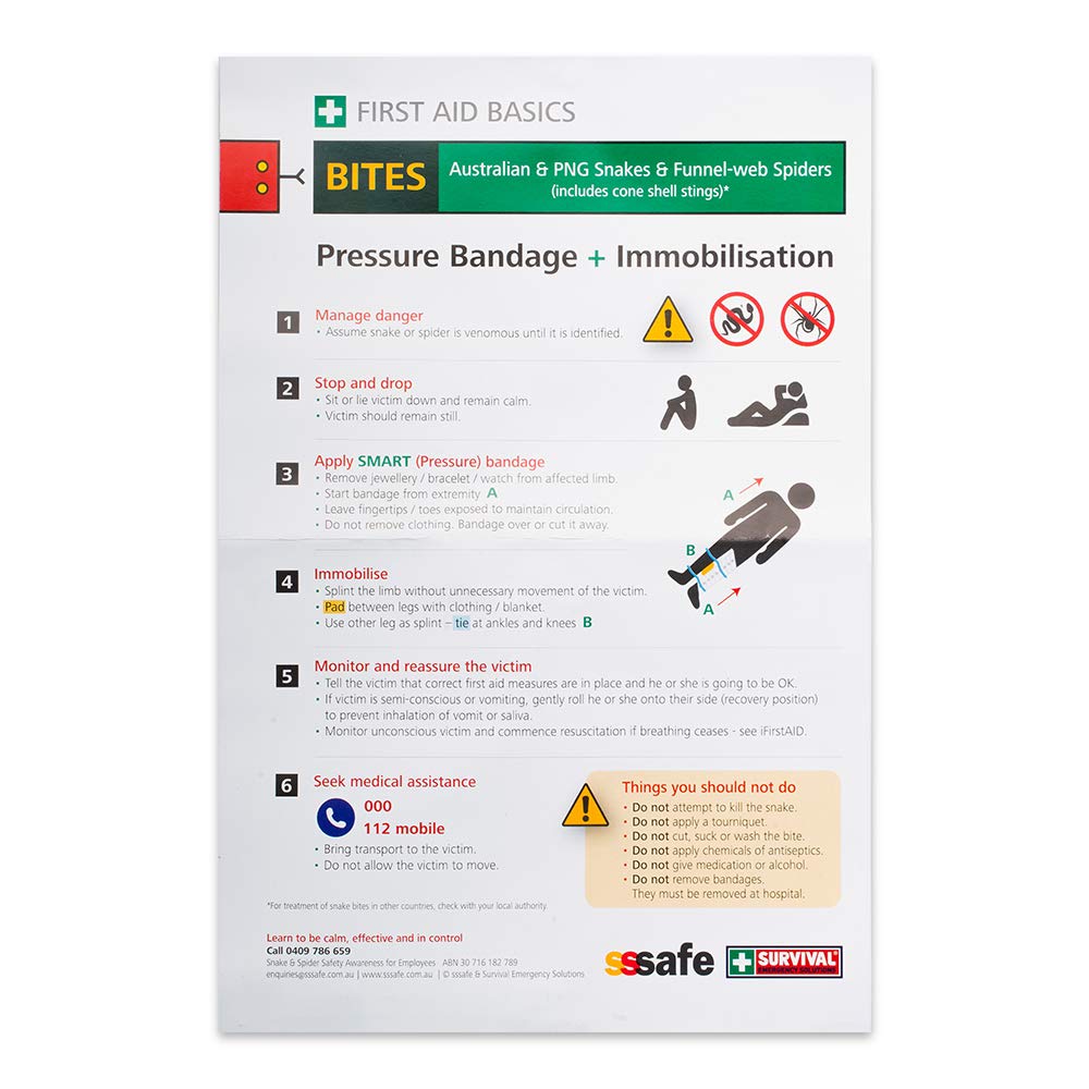 Emergency Snake Bite Kit - Military Grade First Aid Survival Bag for Outdoor Adventures, Hiking, Camping & Travel - Essential Medical Supplies for Home, Car & Emergency Preparedness