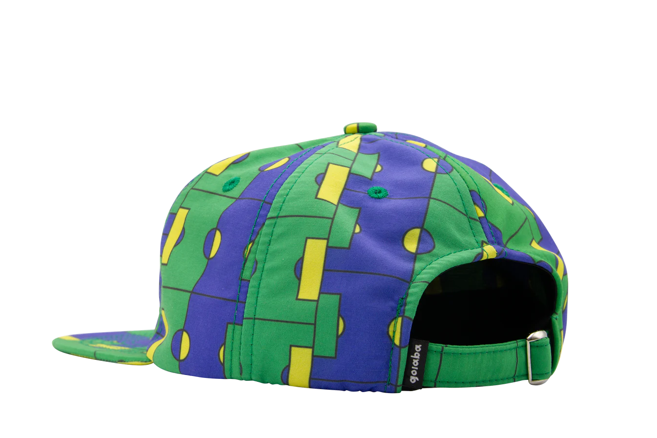 Goiaba E.C 6-Panel Nylon Baseball Cap with Brazil Flag Print - Adjustable Snapback Hat for Men & Women - Perfect for Sports, Travel, and Outdoor Activities