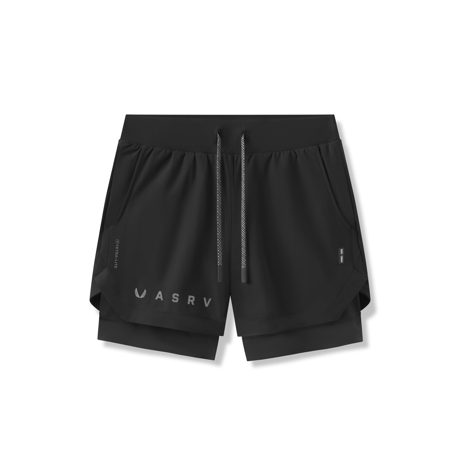 Tetra Lite® 5 Liner Short - Black Reflective Classic Running Shorts for Men | Lightweight & Moisture-Wicking | Perfect for Jogging, Gym Workouts & Outdoor Activities