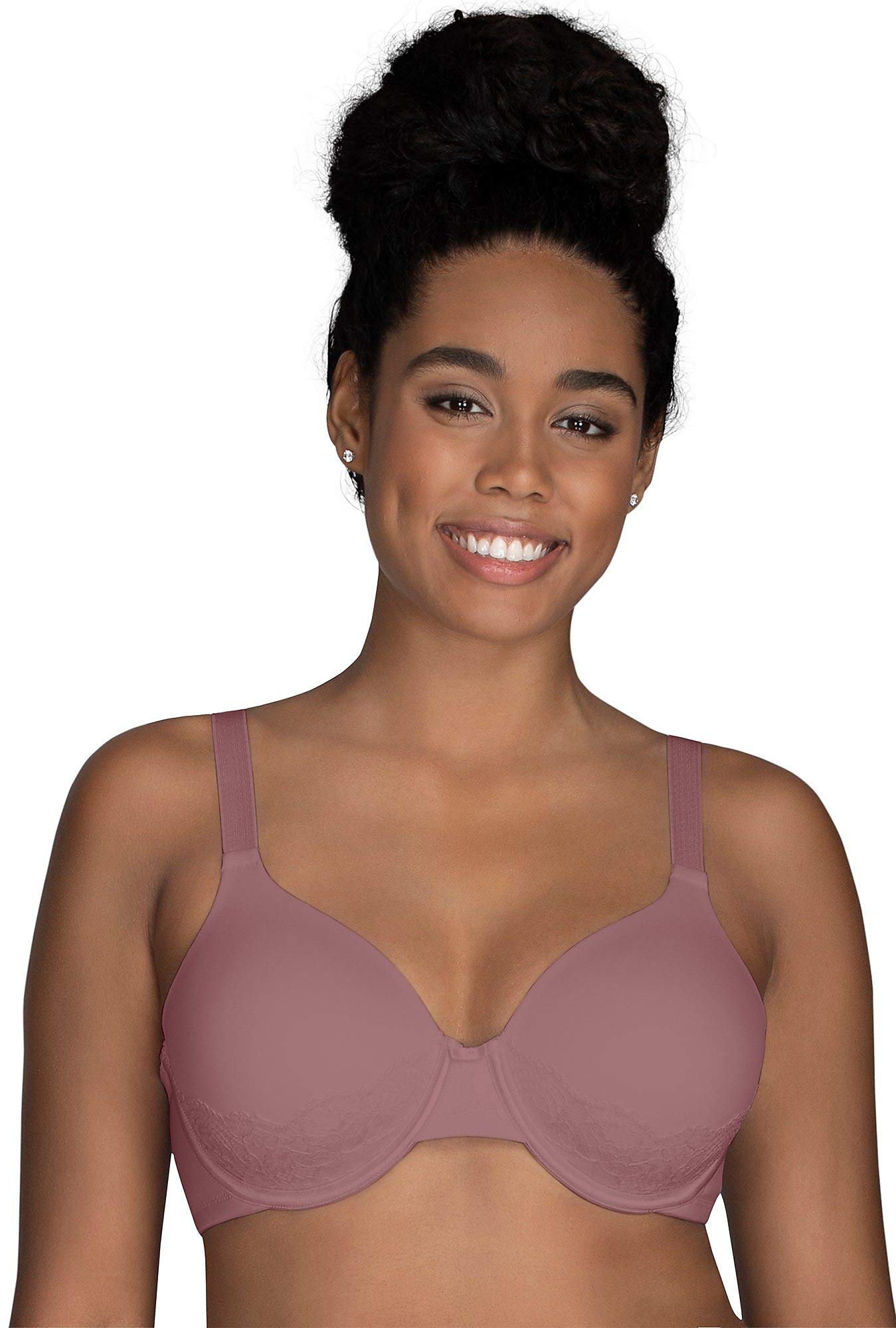 Vanity Fair Back Smoother Underwire Bra 76380 - 38D Malibu Mauve - Comfortable Full Coverage Bra for Women, Perfect for Everyday Wear & Work Attire