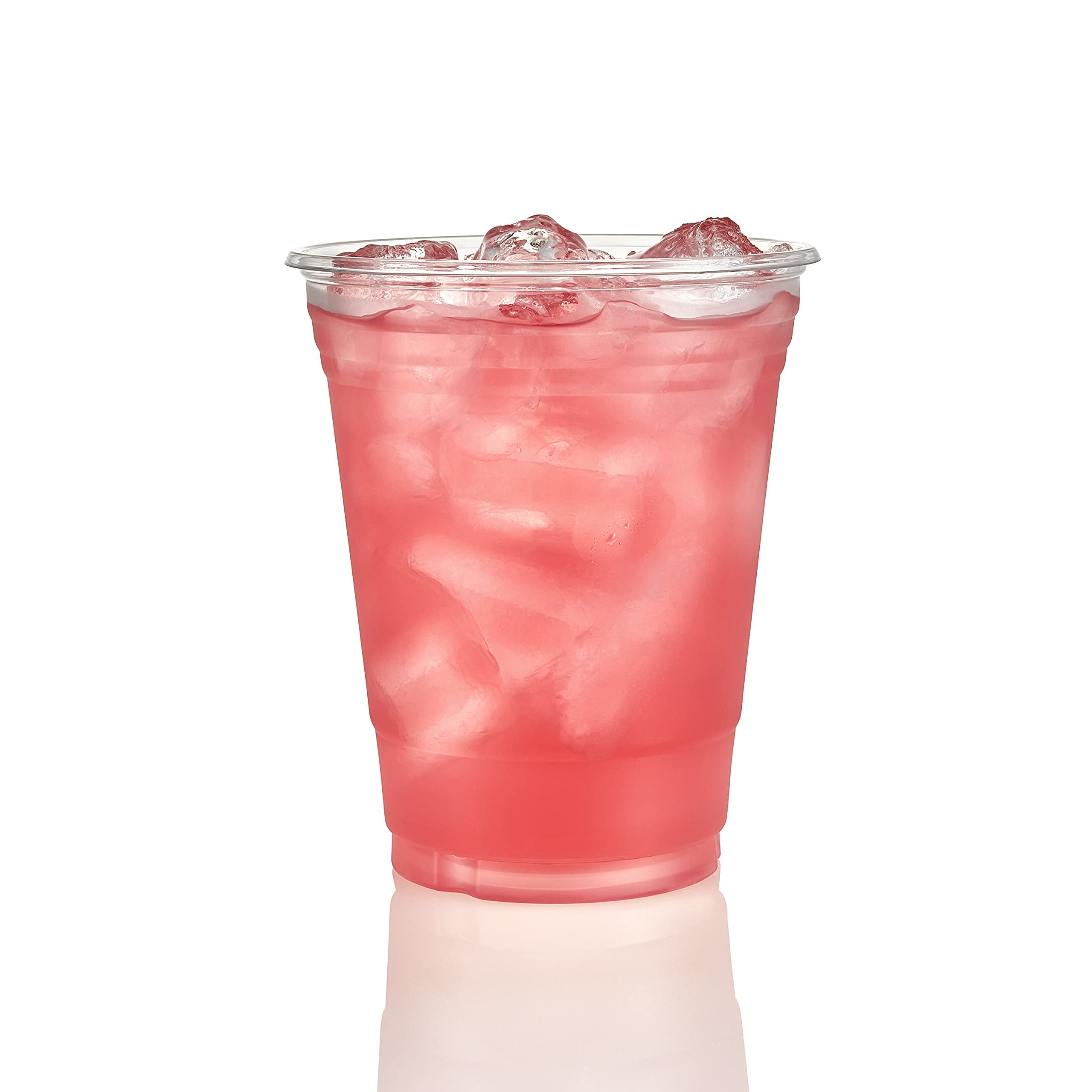 Nicole Home Collection 600 Count 18 oz Clear Disposable Plastic Cups - BPA Free, Durable PET Material for Parties, Picnics, BBQs & Events