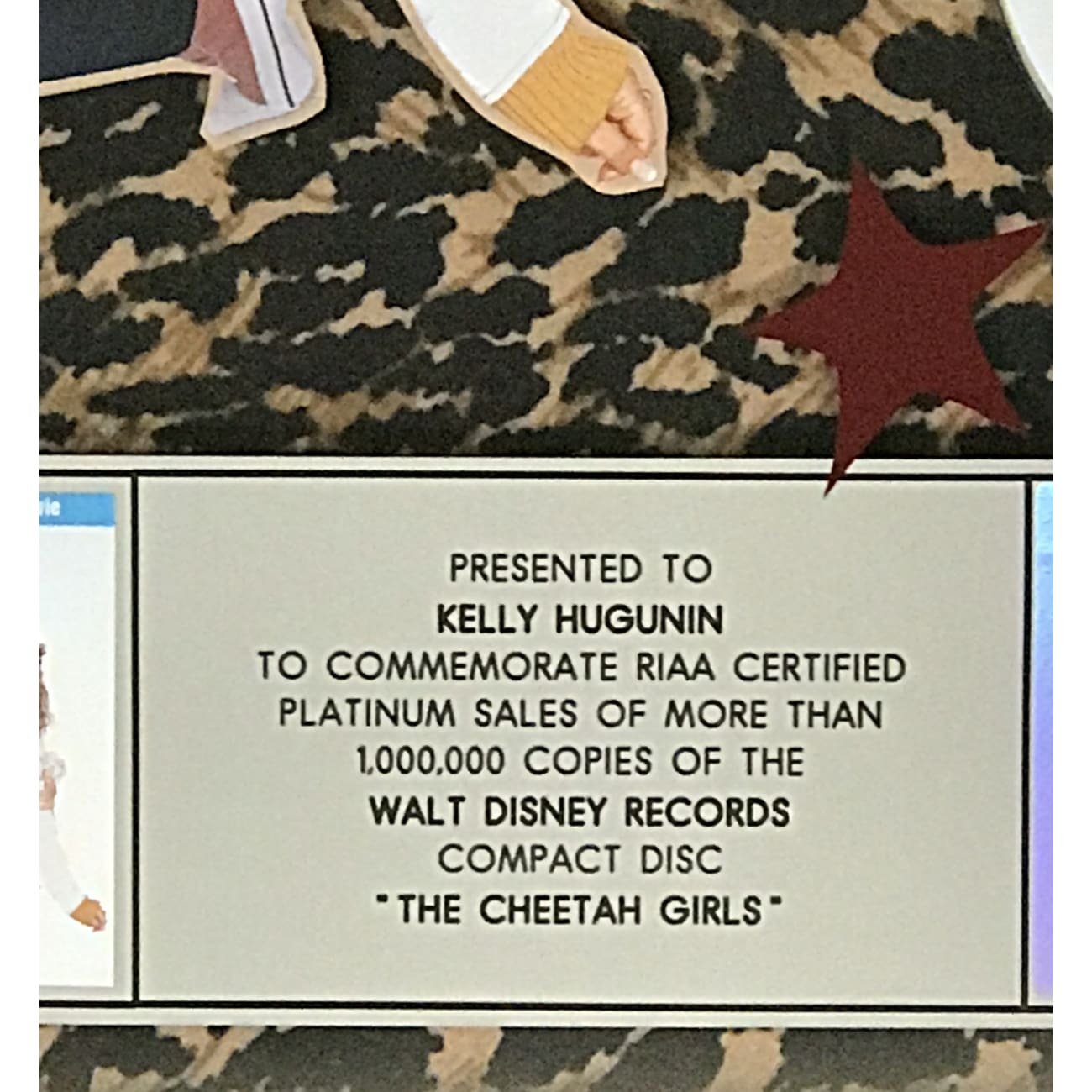 Disney 'The Cheetah Girls' Raven Symoné RIAA Platinum Album Award - Official Music Collectible for Fans & Display - Perfect for Home Decor, Gift for Music Lovers