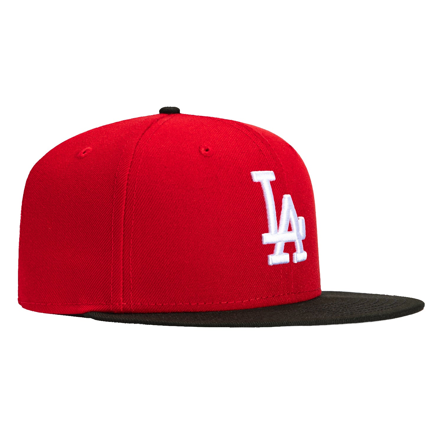 New Era 59Fifty Los Angeles Dodgers Baseball Cap - Red, Black & White Adjustable Snapback Hat for Men & Women - Perfect for Games, Streetwear & Sports Fan Gifts