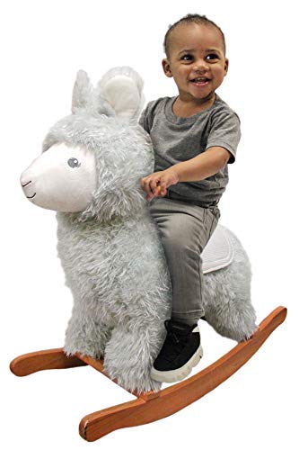 Large Plush Llama Rocking Horse for Kids - Soft & Safe Baby Rocker Toy | Perfect for Nursery, Playroom & Toddler Gift