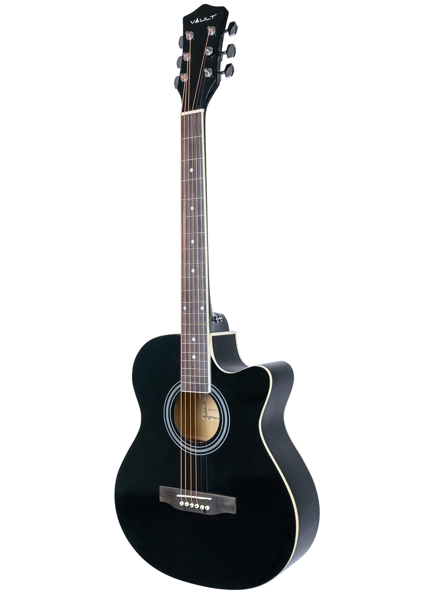 EA-20CE Cutaway Acoustic-Electric Guitar Bundle - Black with Gig Bag, Tuner, Strap, Strings, Cable, Picks & Austin Bazaar DVD | Perfect for Live Performances, Studio Recording & Traveling Musicians