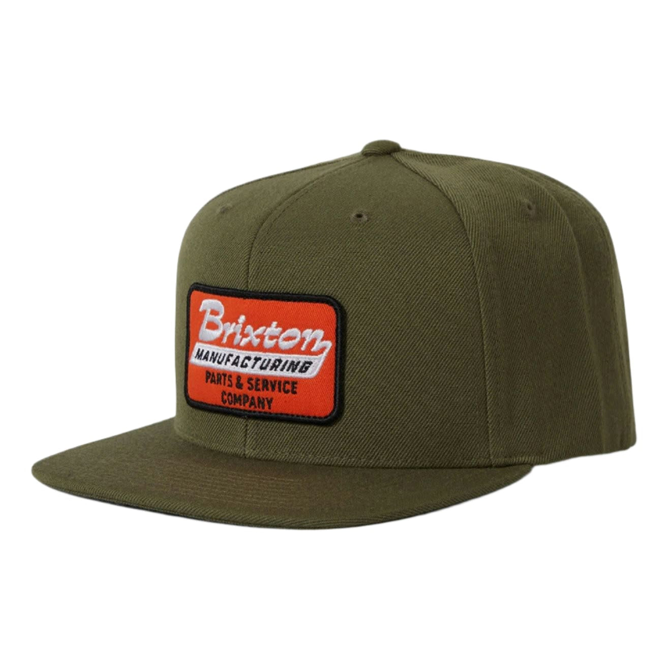 BRIXTON Township Snapback Hat for Men & Women - Adjustable Olive Green Baseball Cap for Outdoor, Sports & Casual Wear