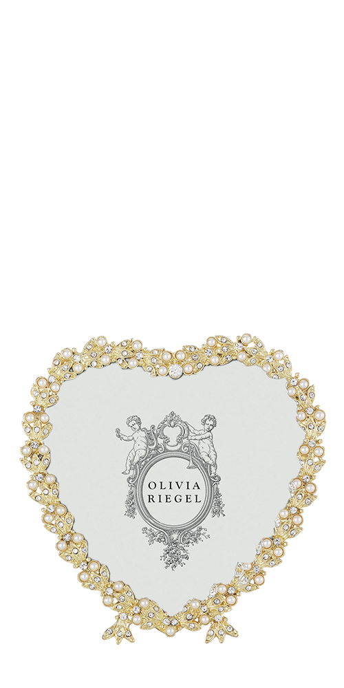 Contessa Heart Picture Frame - Elegant Photo Display for Wall or Tabletop - Perfect for Weddings, Anniversaries & Home Decor